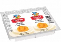 Сирок термізований з курагою 20% ТМ Фанні (2шт*0,100 кг)